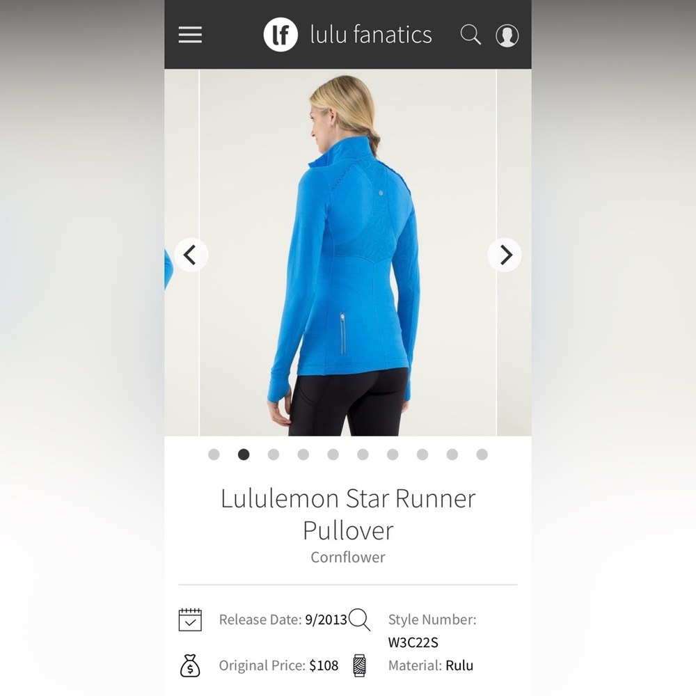 Lululemon Athletica Vibrant Blue Pullover